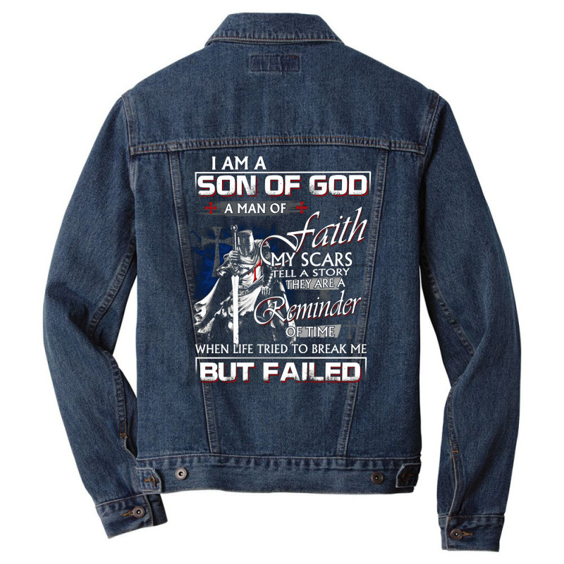 I Am A Son Of God Jesus Warrior Christ, Son Of God, I Am A Son Of God  Men Denim Jacket | Artistshot