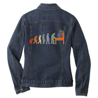 Pinball Pinball Machine Arcade Game Retro Evoltution Pinball Classic Ladies Denim Jacket | Artistshot