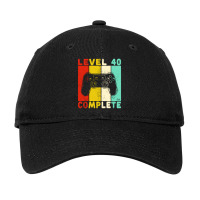 Neu 40. Geburtstag Männer Gamer Level 40 Adjustable Cap | Artistshot