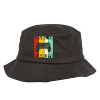 Neu 40. Geburtstag Männer Gamer Level 40 Bucket Hat | Artistshot