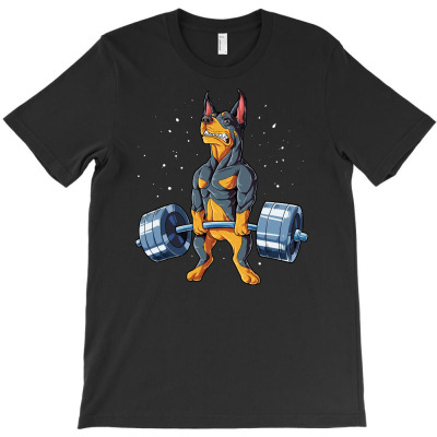 Doberman Weightlifting Shirt For Men Women Boys Girls Kids Gym Dog Lov T-shirt Designed By Mizwar464
