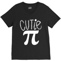 Kids Cutie Pi Math Pun Cutie Pie Toddler Kids  For Pi Day Mens Womens V-neck Tee | Artistshot