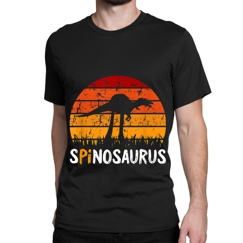 Spinosaurus Pi Day Retro Math Symbols Teacher Student Gifts Mask Classic T-shirt | Artistshot