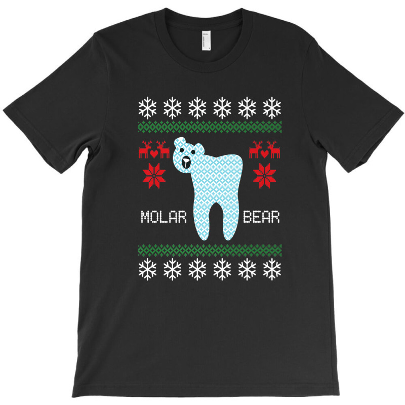 Christmas Ugly Sweater Molar Bear Dentist T-Shirt by AliaOwens | Artistshot