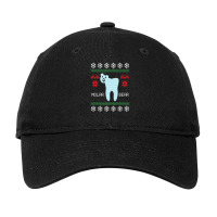 Christmas Ugly Sweater Molar Bear Dentist Adjustable Cap | Artistshot