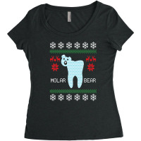 Christmas Ugly Sweater Molar Bear Dentist Women's Triblend Scoop T-shirt | Artistshot