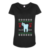 Christmas Ugly Sweater Molar Bear Dentist Maternity Scoop Neck T-shirt | Artistshot