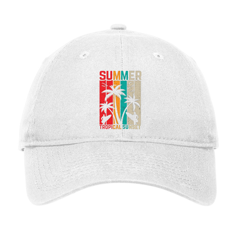 Summer Vibes Beach Sunrise Adjustable Cap | Artistshot