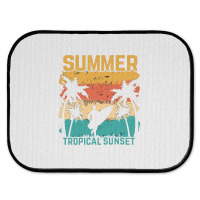 Summer Vibes Beach Surfing Rear Car Mat | Artistshot