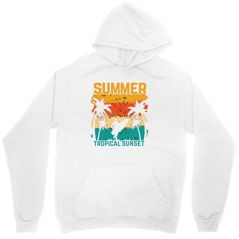 Summer Vibes Beach Surfing Unisex Hoodie | Artistshot