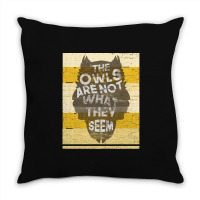 Funny Owl T  Shirt Funny Owl Retro T  Shirt Throw Pillow | Artistshot