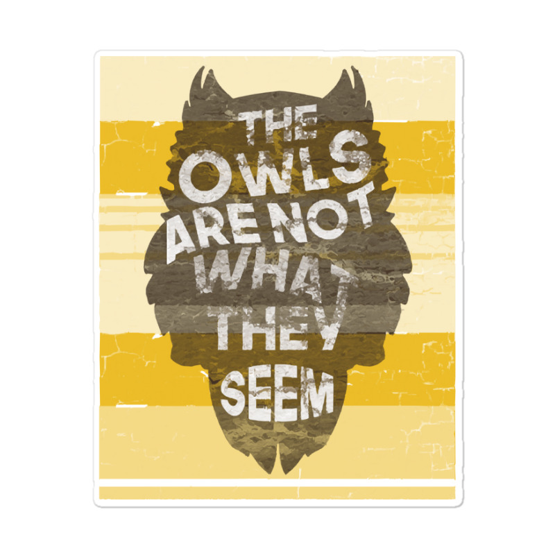 Funny Owl T  Shirt Funny Owl Retro T  Shirt Sticker | Artistshot