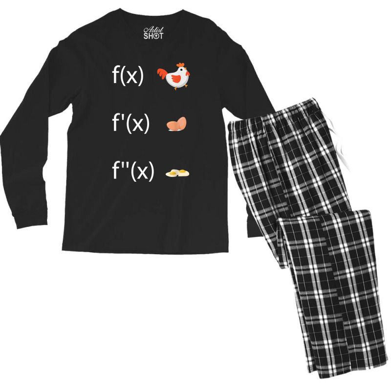 Derivative Function For Math Teacher Derivative F'(x) Arts Characters Men's Long Sleeve Pajama Set by Aria-Proctor | Artistshot