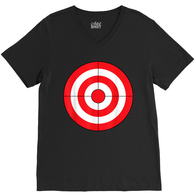 Bulls-eye Target Lazy Diy Halloween Costume Darts Shooting V-neck Tee | Artistshot