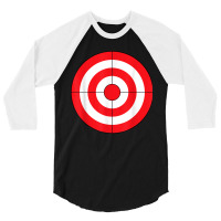 Bulls-eye Target Lazy Diy Halloween Costume Darts Shooting 3/4 Sleeve Shirt | Artistshot