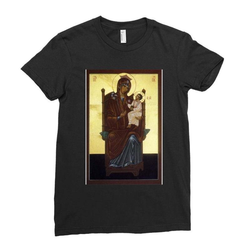 Funny Gifts Virgin Mary My Favorite People Ladies Fitted T-Shirt by ArtistStacys | Artistshot