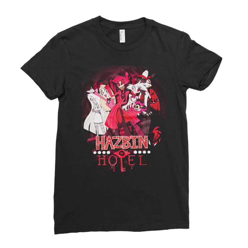 Hazbin Hotel, Graphic, Funny, Alastor, Hazbin, Hotel, Angel Dust, Radi Ladies Fitted T-Shirt by SHRIIIO ARTIST | Artistshot