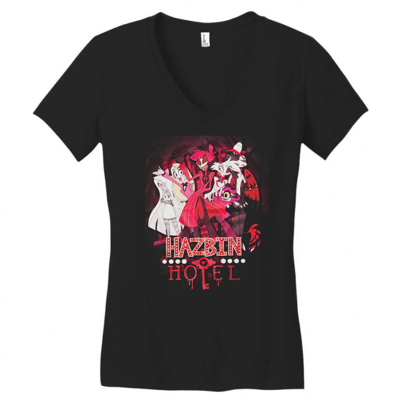 Hazbin Hotel, Graphic, Funny, Alastor, Hazbin, Hotel, Angel Dust, Radi Women's V-Neck T-Shirt by SHRIIIO ARTIST | Artistshot