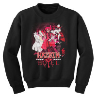 Hazbin Hotel, Graphic, Funny, Alastor, Hazbin, Hotel, Angel Dust, Radi Youth Sweatshirt | Artistshot