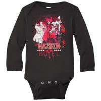 Hazbin Hotel, Graphic, Funny, Alastor, Hazbin, Hotel, Angel Dust, Radi Long Sleeve Baby Bodysuit | Artistshot