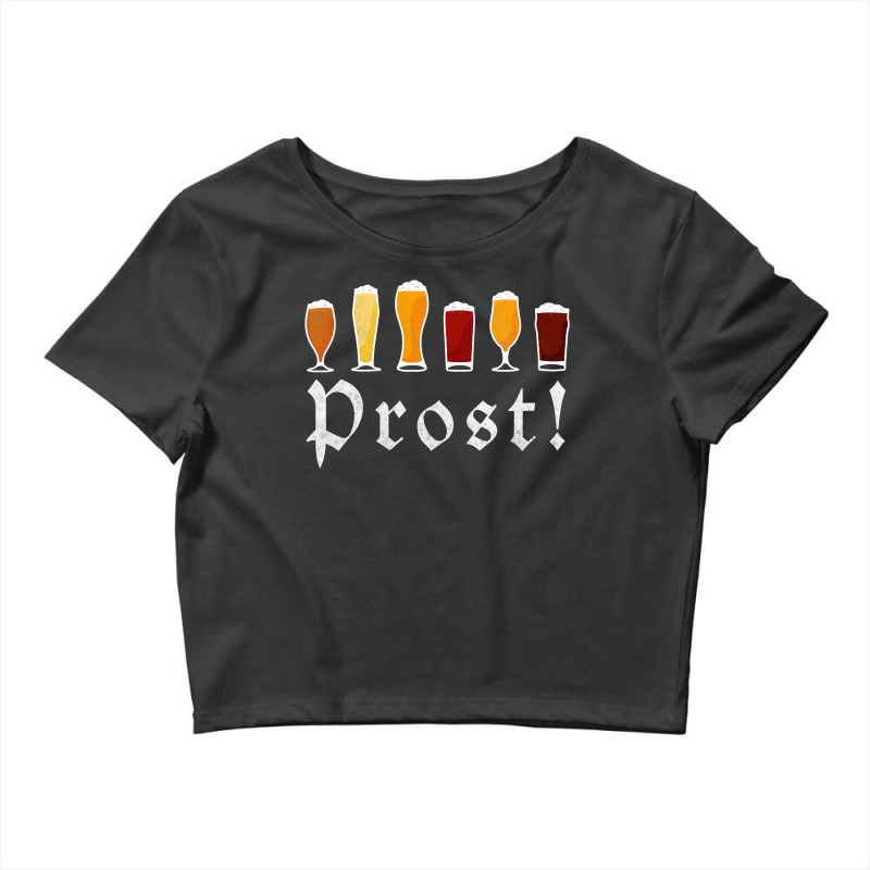 Womens Oktoberfest Prost Celebrate Diversity Beer Crop Top by CUSER3772 | Artistshot