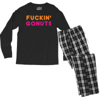 Go Nuts Fuckin_ Men's Long Sleeve Pajama Set | Artistshot