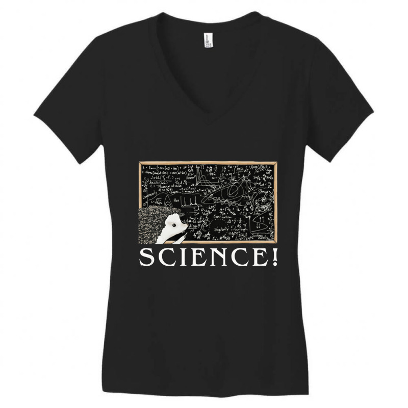 Hedgehog Science, Hedgehog, Science, Funny, Animal, Nature, Prickly, W Women's V-Neck T-Shirt by SHRIIIO ARTIST | Artistshot