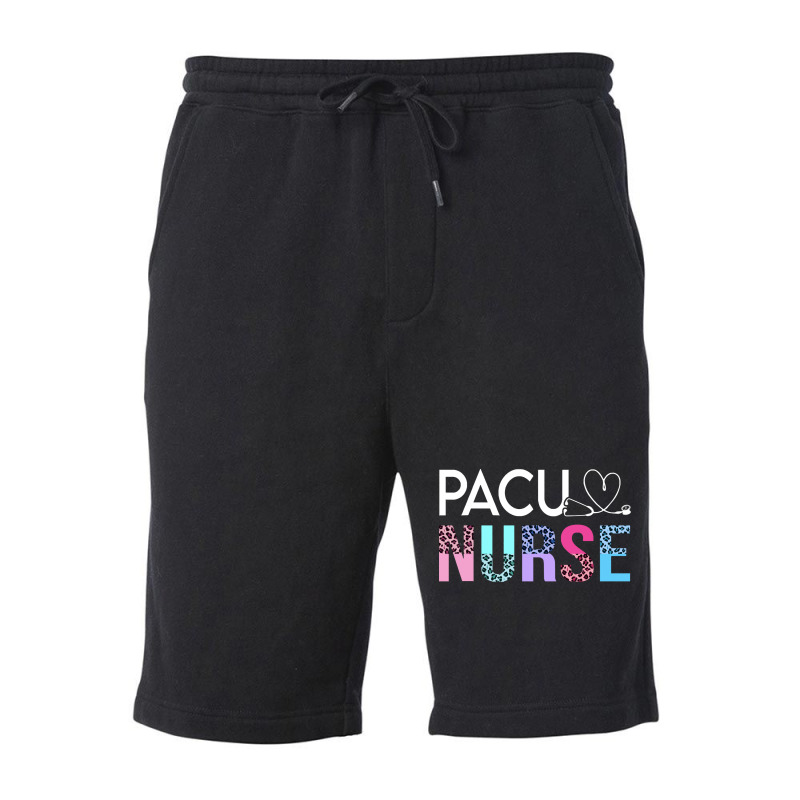 Pacu Nurse T  Shirt Cute P A C U Nurse Crew Post Anesthesia Care Unit Fleece Short | Artistshot