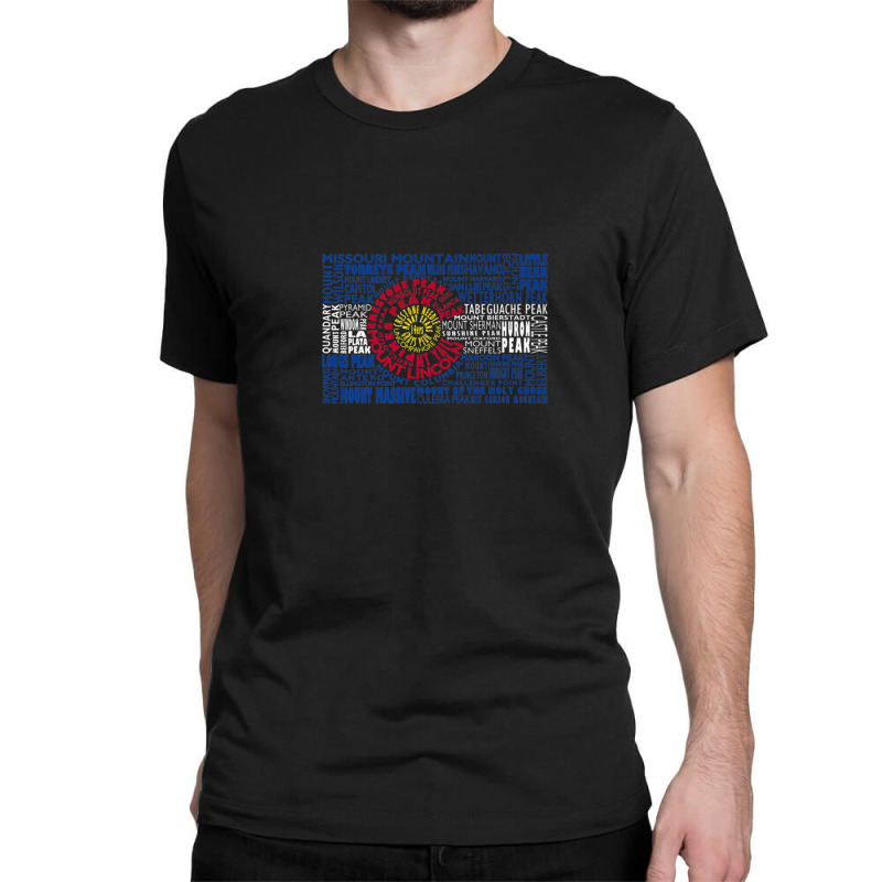 Colorado Fourteeners State Flag 53 14ers Tee Classic T-shirt | Artistshot