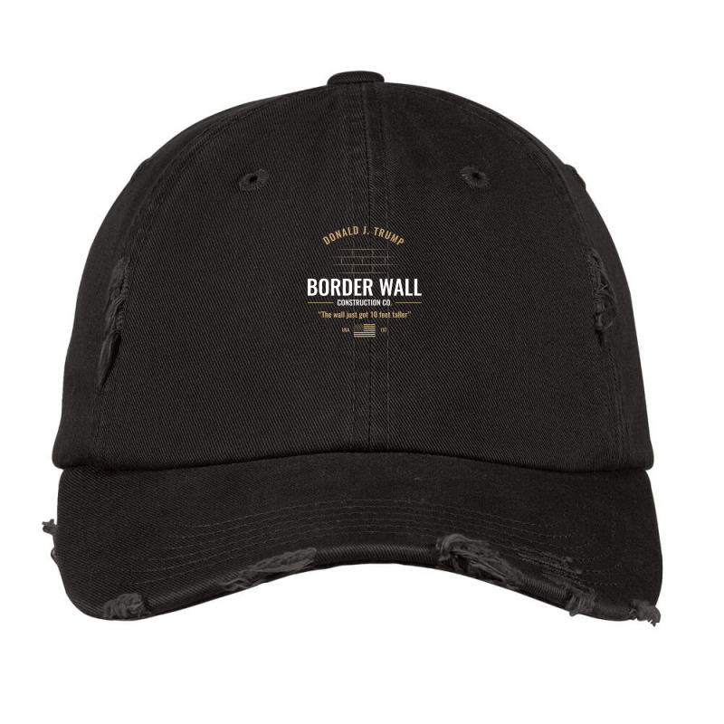 Conservative Trump Border Wall Builder Vintage Cap | Artistshot