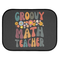 Floral Retro Groovy Math Teacher Matching Student Subject Mens Best Rear Car Mat | Artistshot