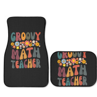 Floral Retro Groovy Math Teacher Matching Student Subject Mens Best Full Set Car Mats | Artistshot