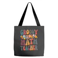 Floral Retro Groovy Math Teacher Matching Student Subject Mens Best Tote Bags | Artistshot