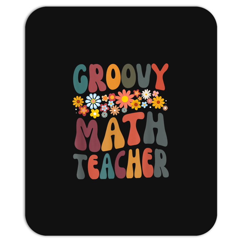 Floral Retro Groovy Math Teacher Matching Student Subject Mens Best Mousepad | Artistshot