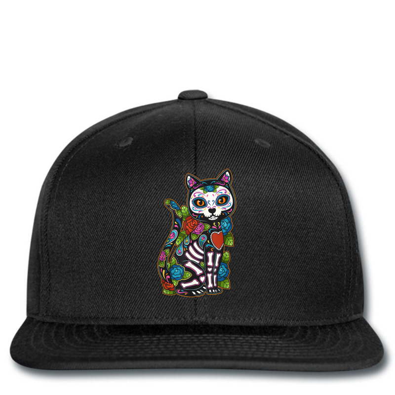 Cat Sugar Skull Mexico Calavera Dia De Los Muertos Halloween Printed hat by SonjaBogenschutz | Artistshot