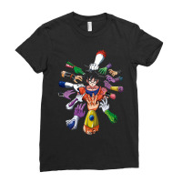 Goku And Enemy, Dragonball, Dbz, Cartoon Kids Ladies Fitted T-shirt | Artistshot