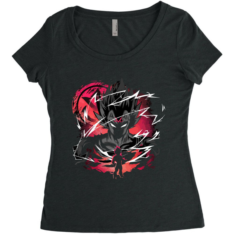 Majin Vegeta Women's Triblend Scoop T-shirt by cm-arts | Artistshot