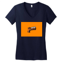 Winter Orange X Games Mask Women's V-neck T-shirt | Artistshot