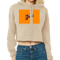 Winter Orange X Games Mask Cropped Hoodie | Artistshot