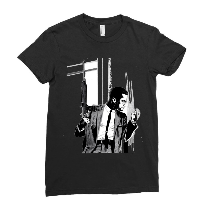 Music Retro The Malcolm Mens My Favorite Ladies Fitted T-Shirt by ArtistLucian | Artistshot