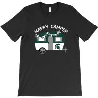 Michigan State Spartans Camping Vintage Camping Car T-shirt | Artistshot