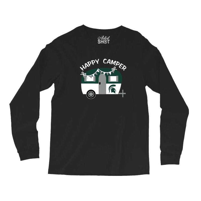 Michigan State Spartans Camping Vintage Camping Car Long Sleeve Shirts | Artistshot