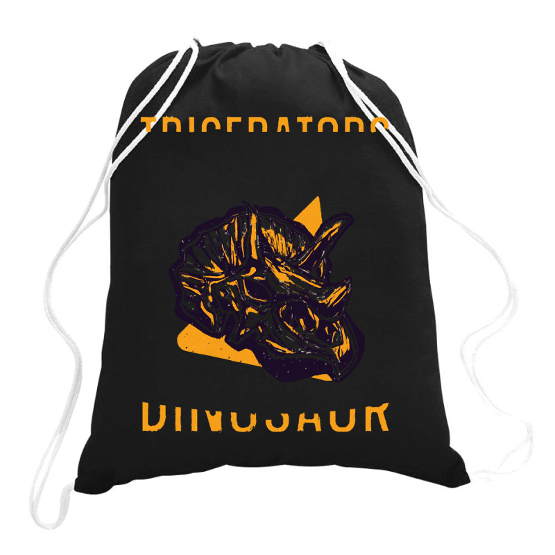 Cool Dinosaur Triceratops T  Shirt1549 Drawstring Bags | Artistshot