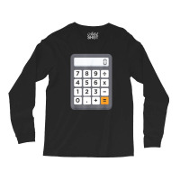 Funny Accountant Halloween Costume Outfit Math Calculator Long Sleeve Shirts | Artistshot