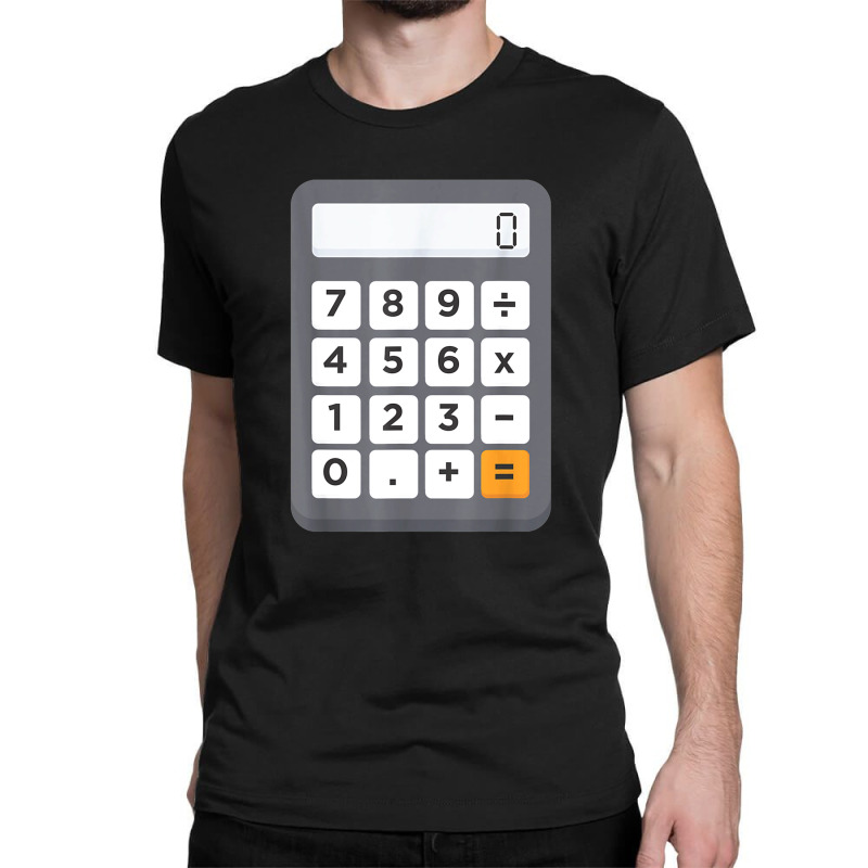 Funny Accountant Halloween Costume Outfit Math Calculator Classic T-shirt by Newart | Artistshot