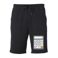 Funny Accountant Halloween Costume Outfit Math Calculator Fleece Short | Artistshot