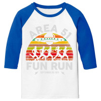 Area 51 Fun Run Funny Alien Raid Event Youth 3/4 Sleeve | Artistshot