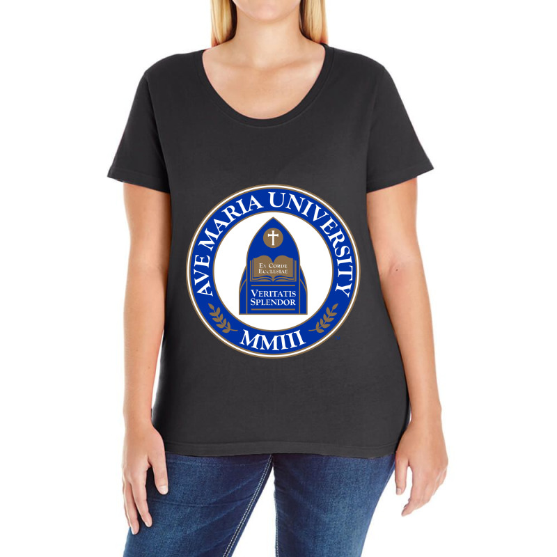 Ave Maria University Ladies Curvy T-Shirt by gred | Artistshot