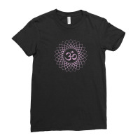 Crown Chakra Sahasrara Tantra Yoga Sacred Symbol Om Ladies Fitted T-shirt | Artistshot