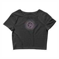 Crown Chakra Sahasrara Tantra Yoga Sacred Symbol Om Crop Top | Artistshot